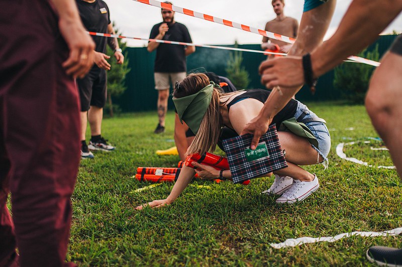 Тимбилдинг на свежем воздухе в Arkhangelsk ко Дню строителя